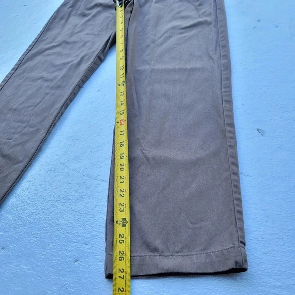 Croft & Barrow Easy Care Khaki Mens Sz 30x30 Brown Flat Front Straight Leg Pants - Picture 8 of 8